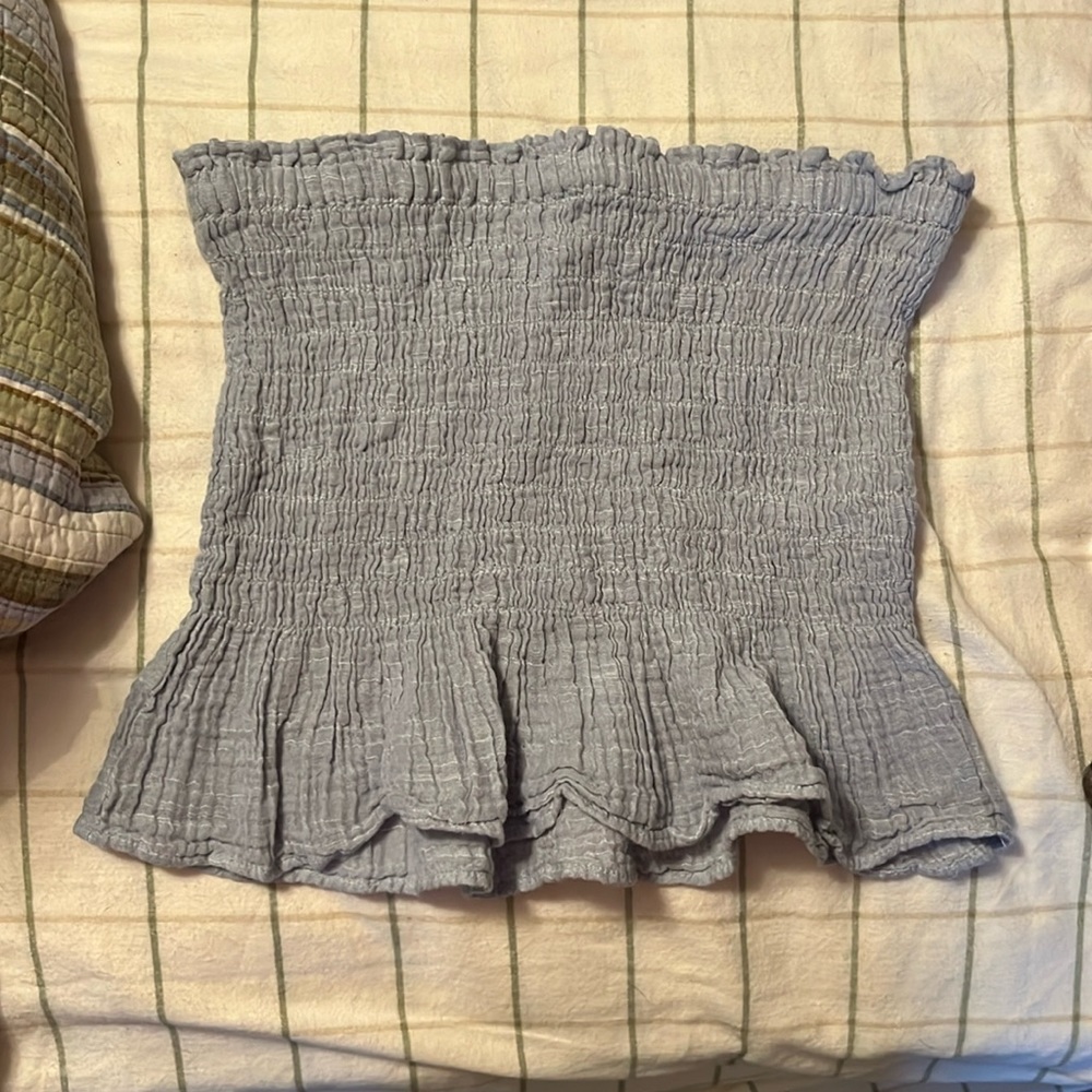 American Eagle baby blue/lilac tube top